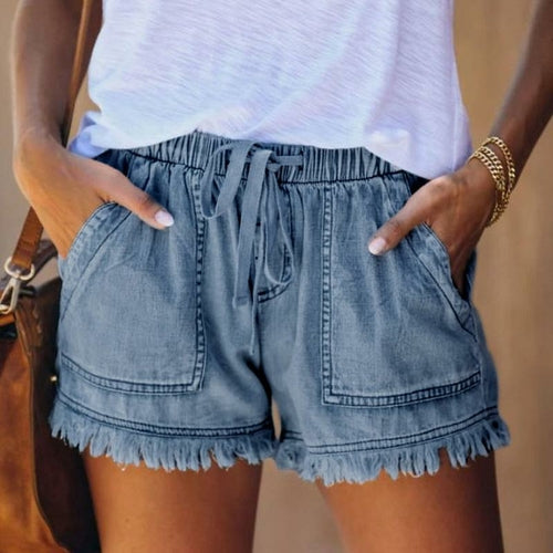 Womens Casual Shorts Summer Short with Pockets