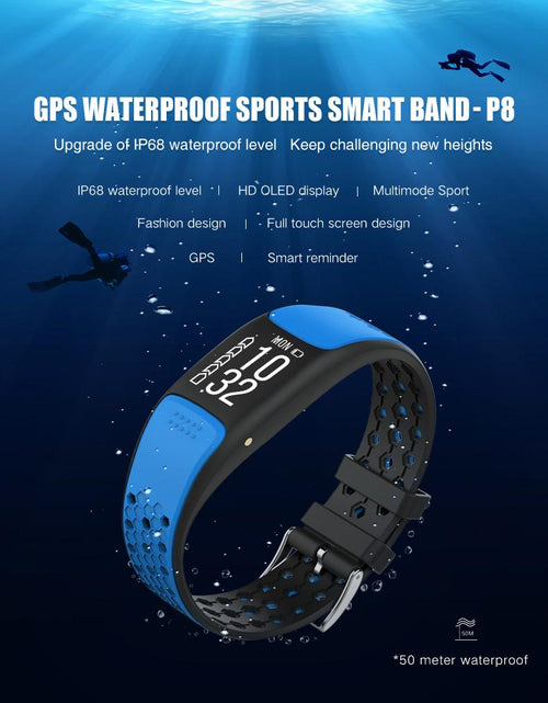 Load image into Gallery viewer, Smart Fit Sporty Fitness Tracker and Waterproof Swimmers Watch
